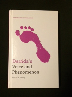 Book cover of Derrida's Voice and Phenomenon