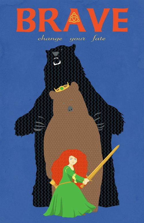 A poster of the movie Brave