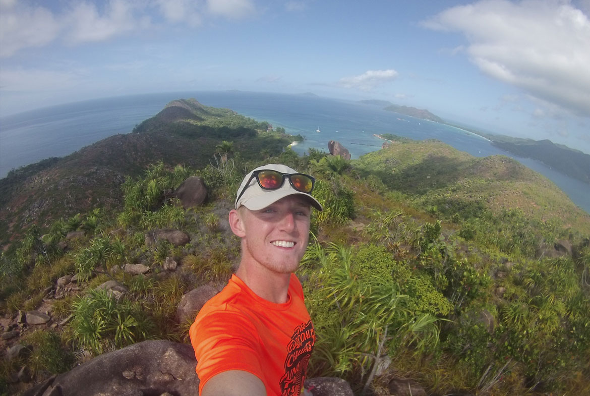 Cody Kiefer '17 on his internship in the Seychelles