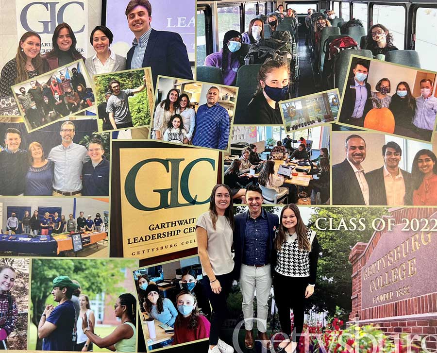 Collage of photos of students in the GLC