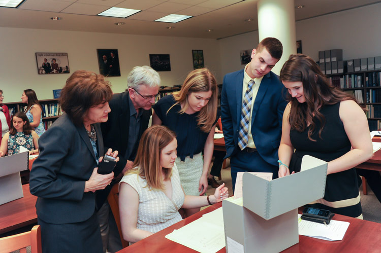 Fielding fellows at the Reagan Library