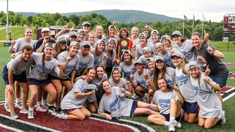 Team photo with trophy