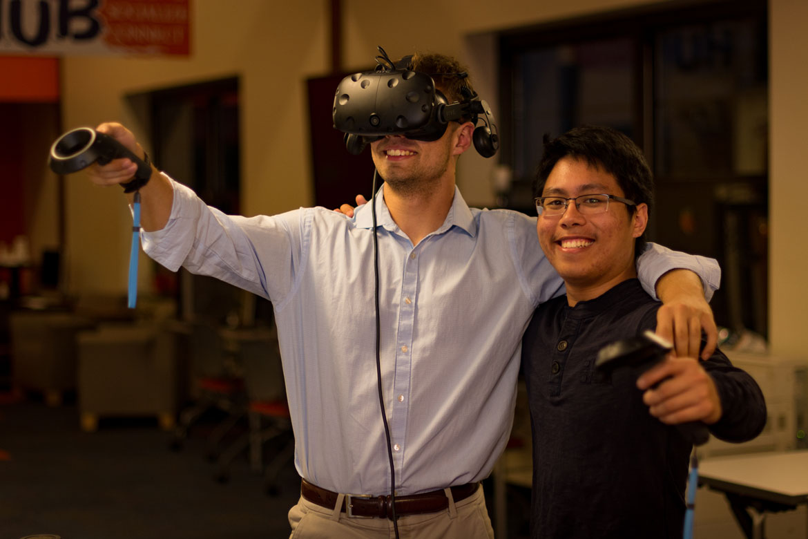 Computer science department students Orrin Wilson ’20 and Just Hoang Anh ’21