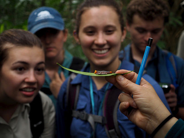 Prof. Trillo's class in the Amazon