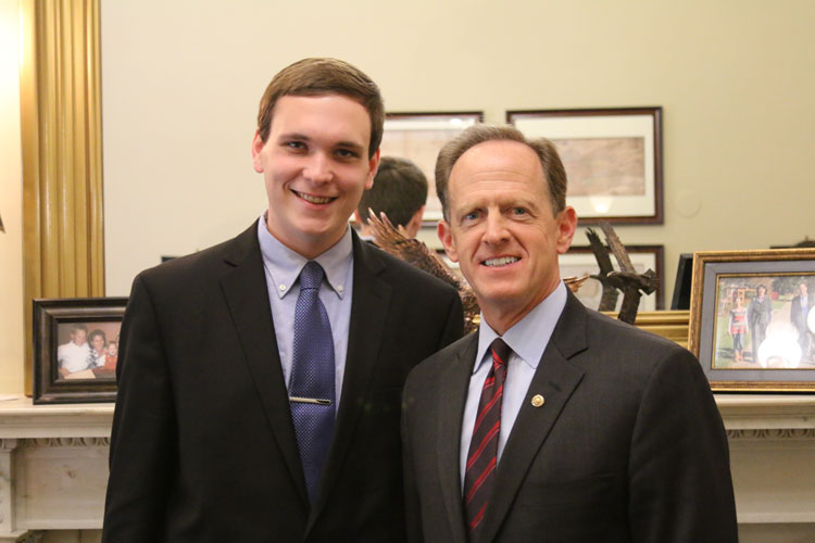 Kerr with Sen. Toomey