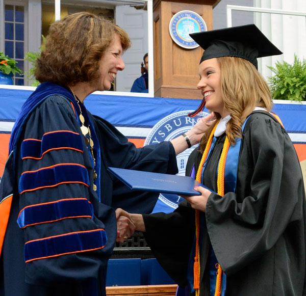 Pres. Janet Morgan Riggs '77 at Commencement