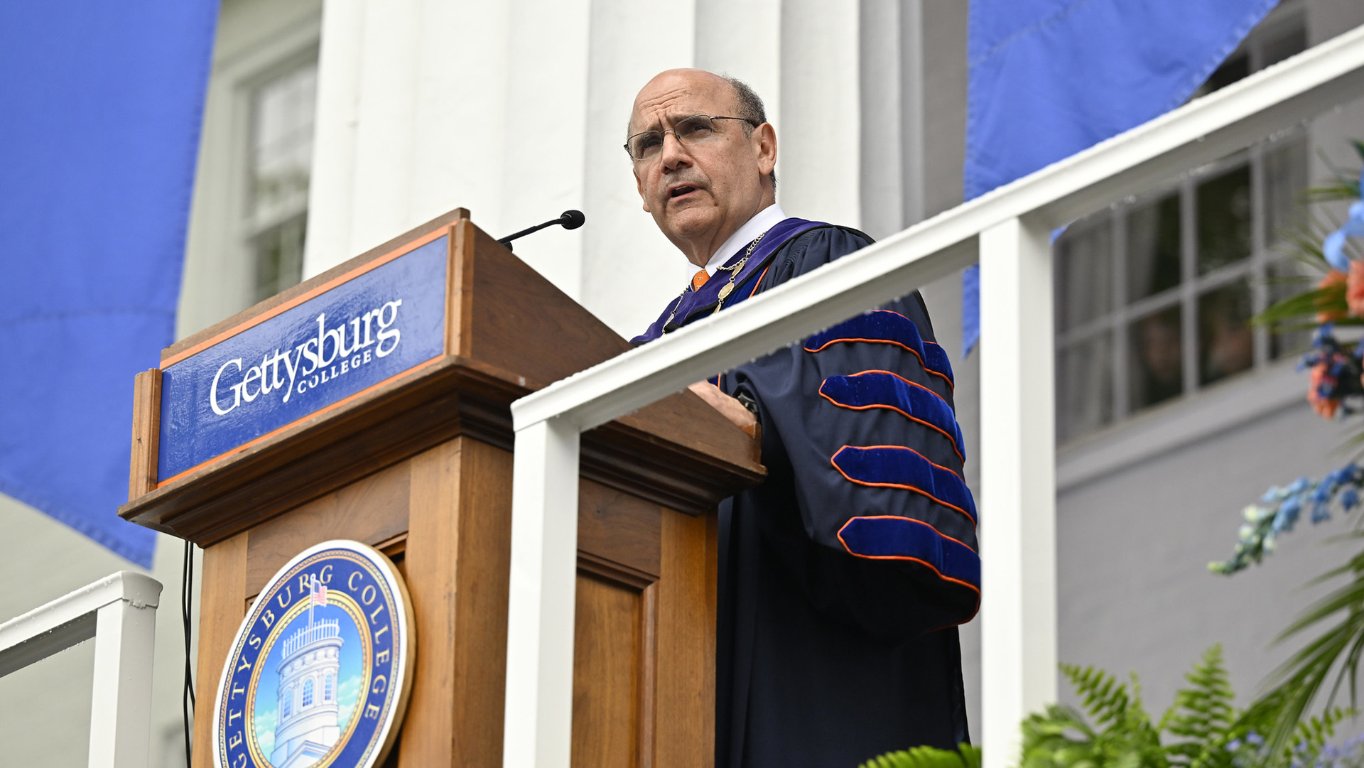 President Bob Iuliano speaking at commencement
