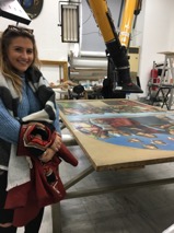 Carolyn Hauk in the Vatican's laboratory