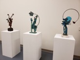 Three sculptures by artist Glenn Zweygardt