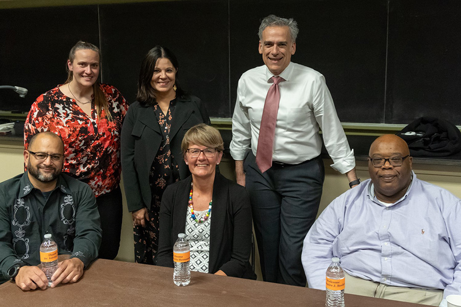 An image of a group of professors