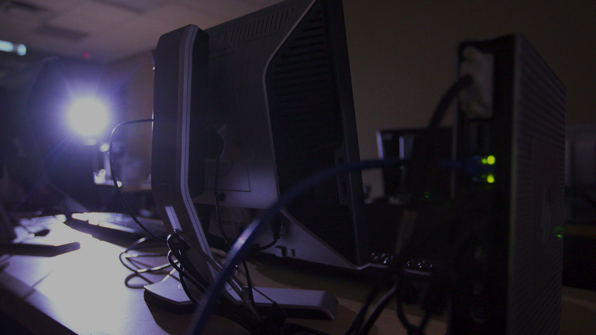 Computers in the computer science lab