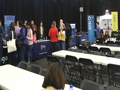 Technica2019 conference booths and attendees