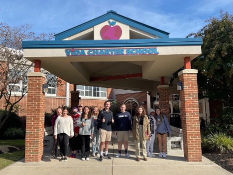 Students in the field