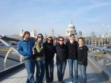 on the bridge