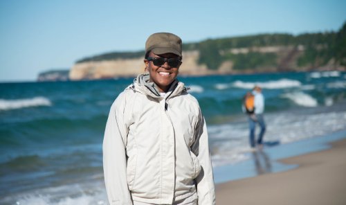 Nikita at the beach