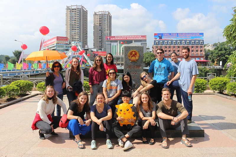 Students studying abroad in Vietnam