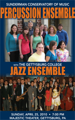 Poster for Percussion Ensemble concert