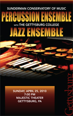 Poster for Percussion Ensemble concert