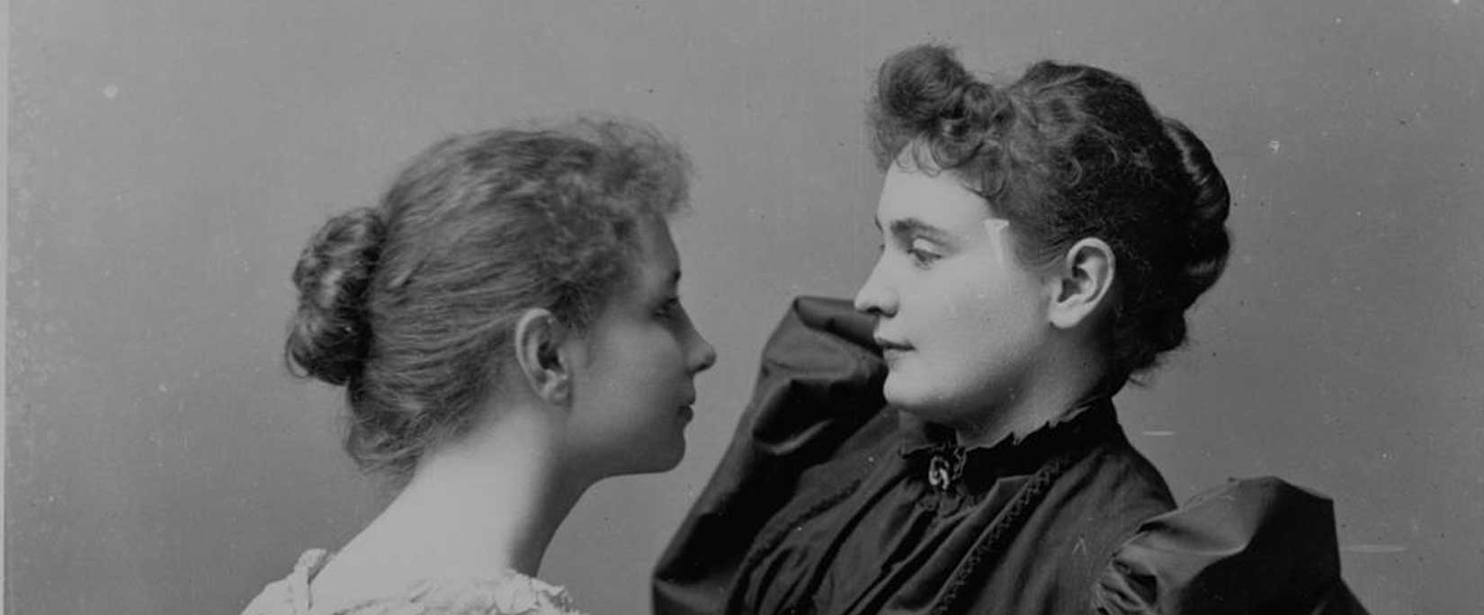 Helen Keller and Anne Sullivan