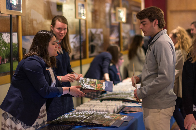 Three accepted students posing with eachother at Get Acquainted Day