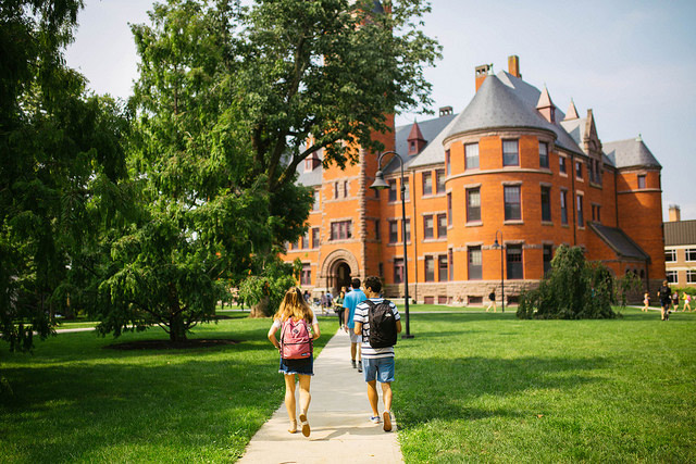 Walking to Glatfelter Hall