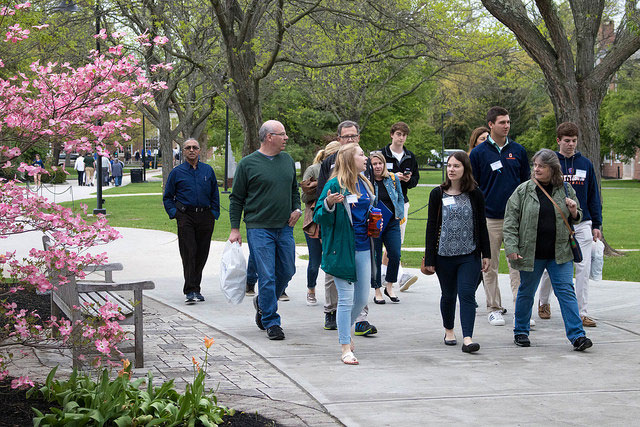 On a campus tour