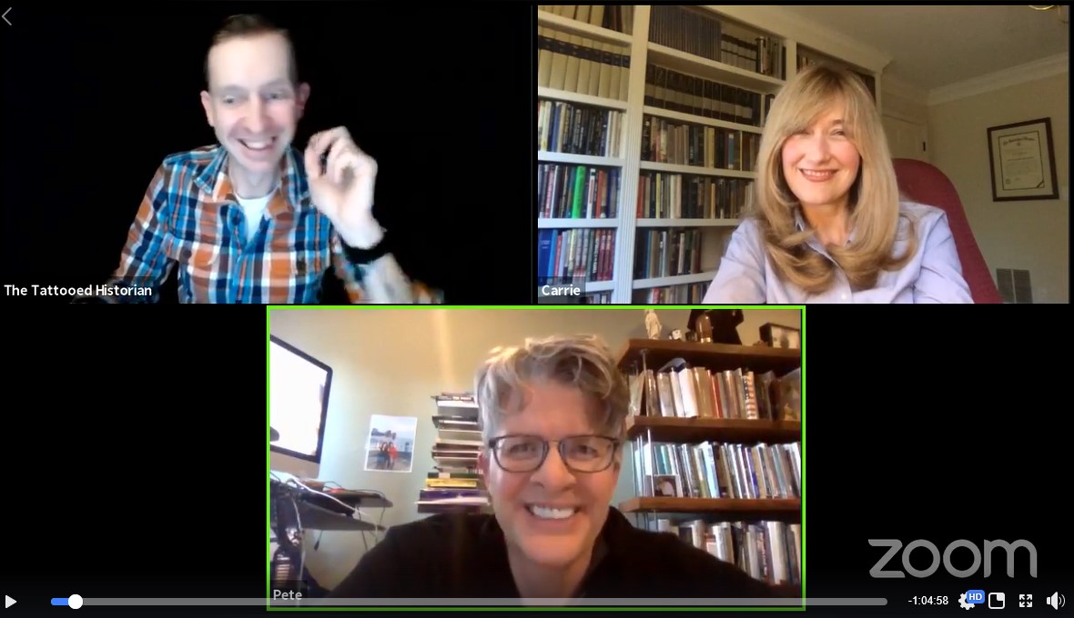 Image of a Zoom conversation