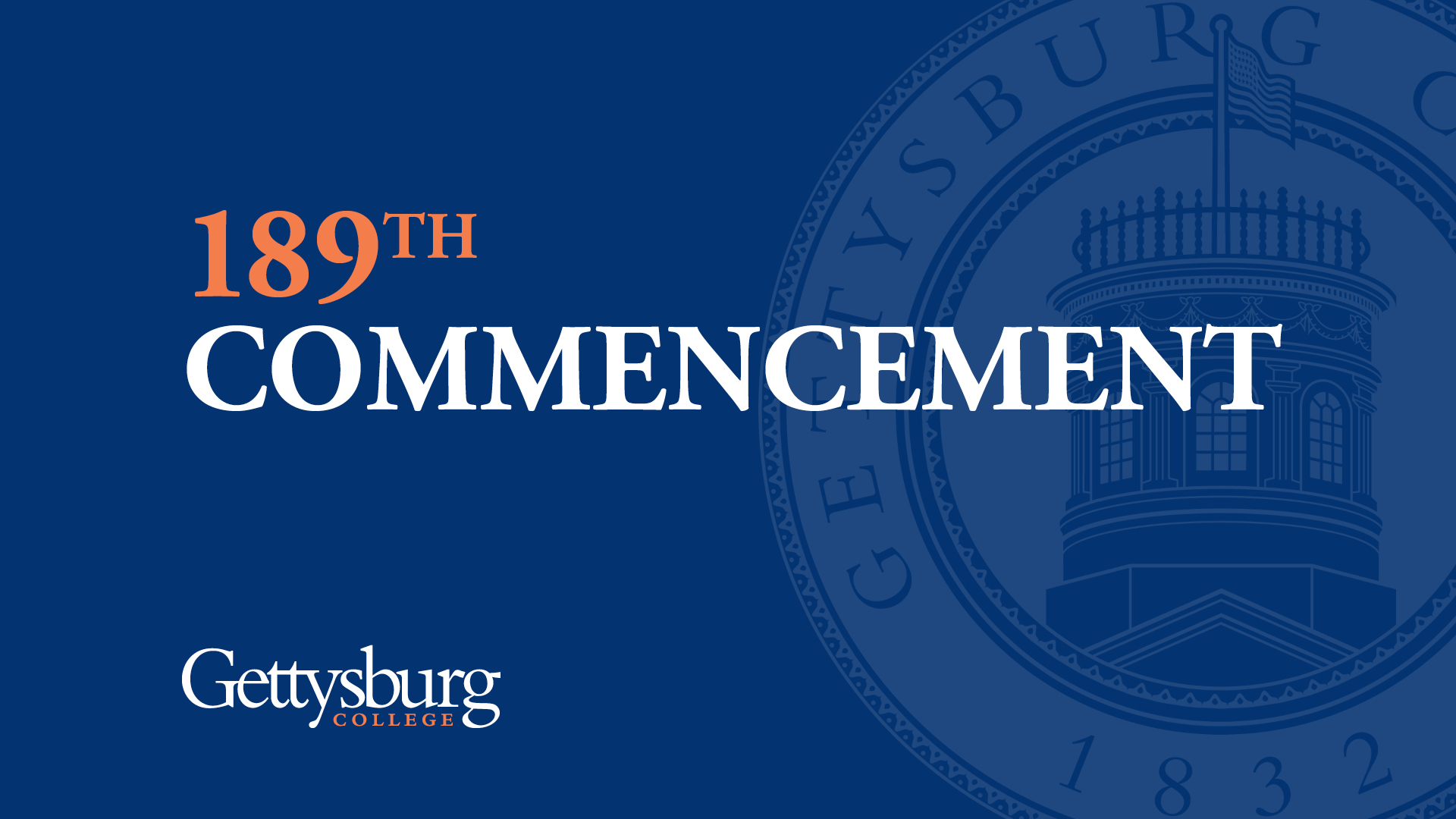 189th Commencement Ceremony graphic