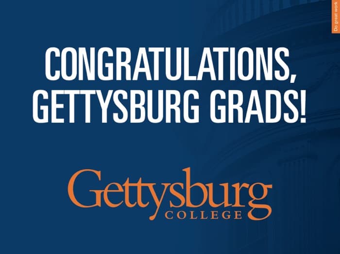 Congratulations Gettysburg Graduates (8.5 x 11)
