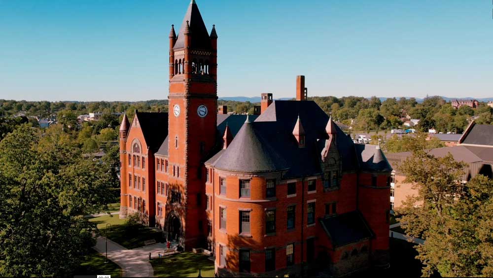 Aerial photo of Glatfelter Hall