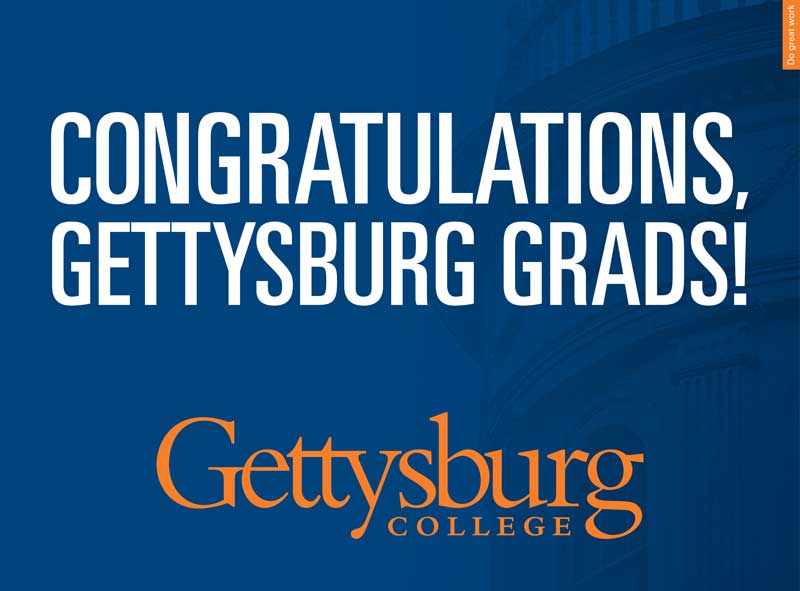 Congratulations Gettysburg Graduates