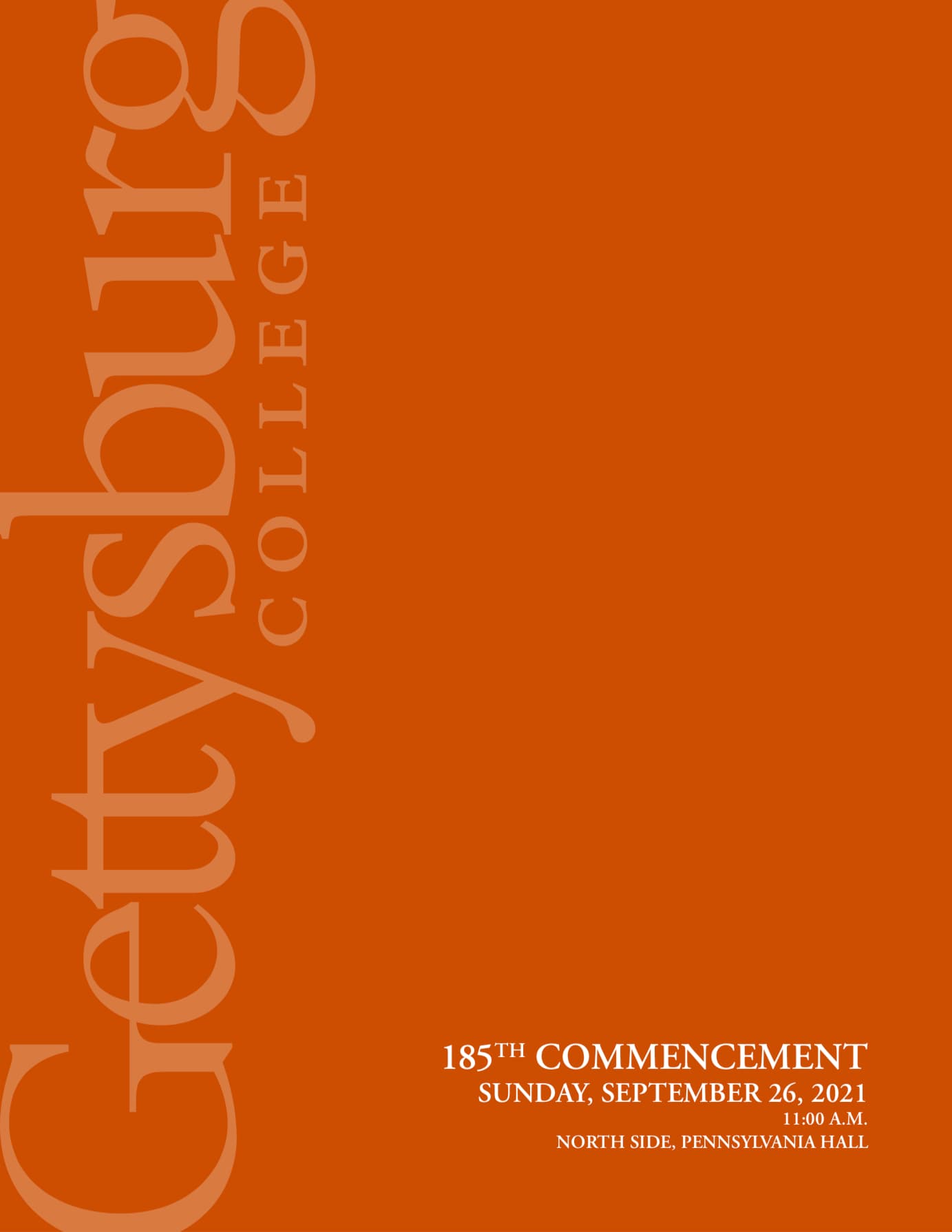 185th Commencement