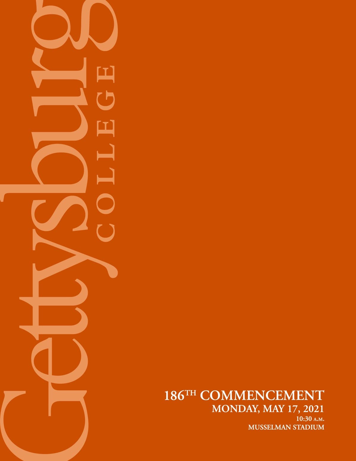 186th Commencement
