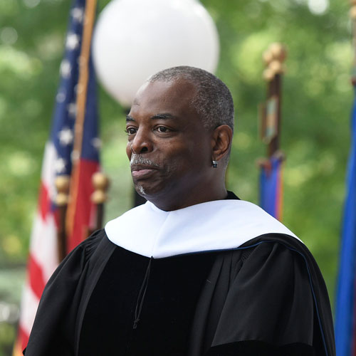 Lavar Burton receiving honorary degree