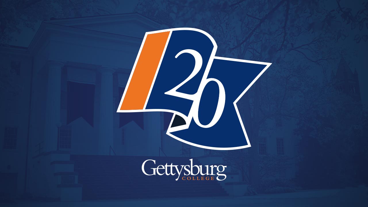 Class of 2020 flag in front of Penn Hall - Gettysburg College