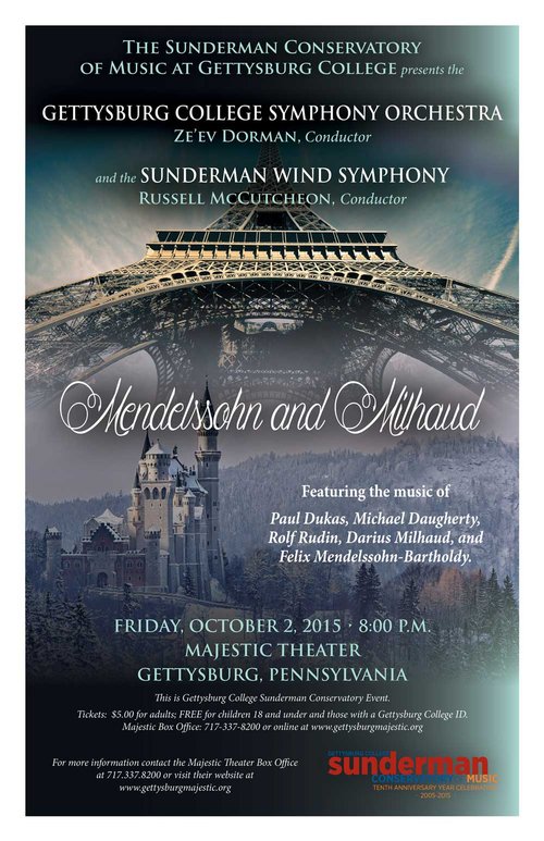 Mendelssohn and Milhaud: Symphony Orchestra and Wind Symphony Concert
