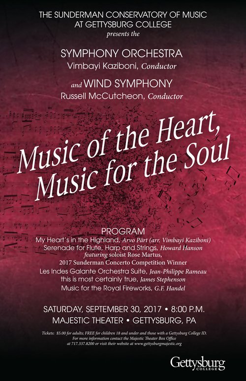 Music of the Heart, Music for the Soul: Symphony Orchestra and Wind Symphony Concert
