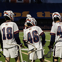 Men’s lacrosse team makes history  under the lights of Musselman Stadium