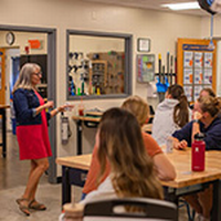 Stebick, Wagner spotlight College’s makerspace at international conference