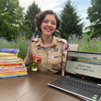 Lyndsey Nedrow ’23 makes history as Eagle Scout, applies leadership skills on campus