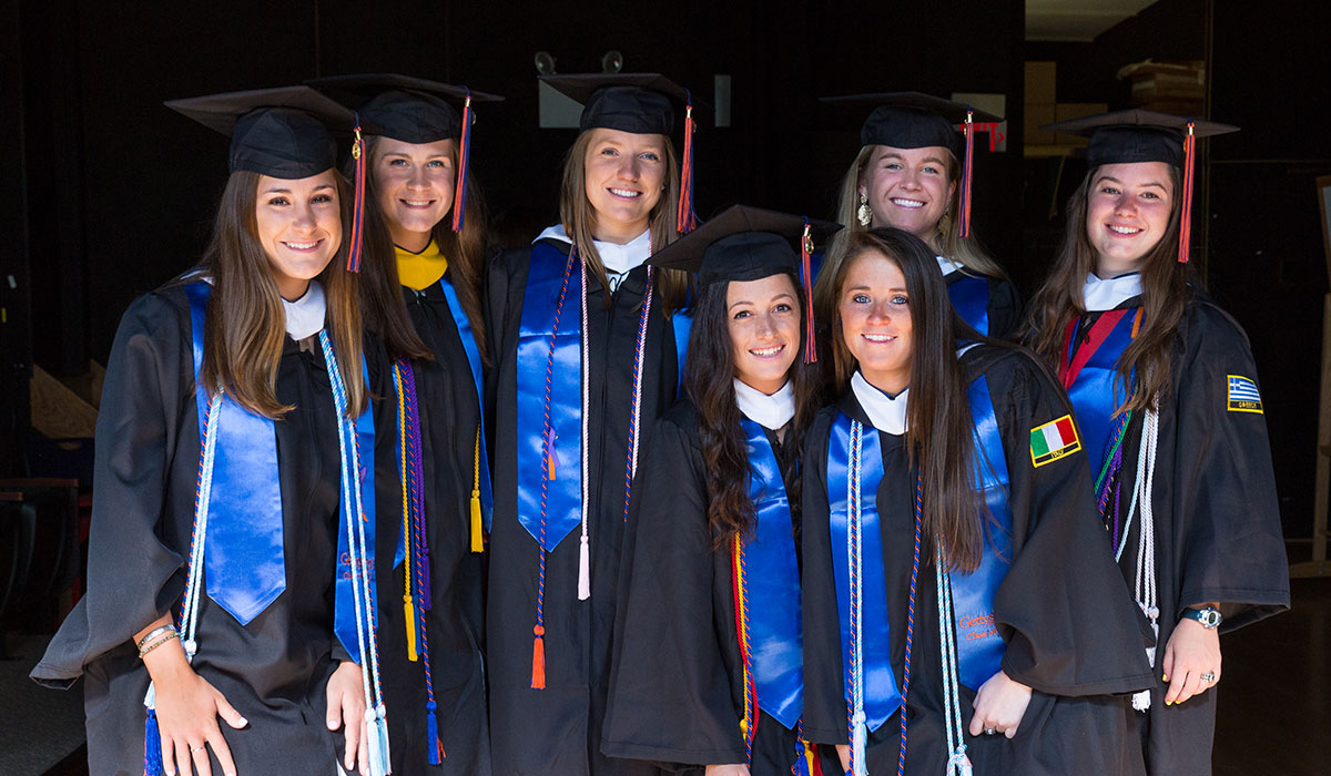 Women’s lacrosse seniors ‘on to greatness’ after graduating in Special Commencement Ceremony