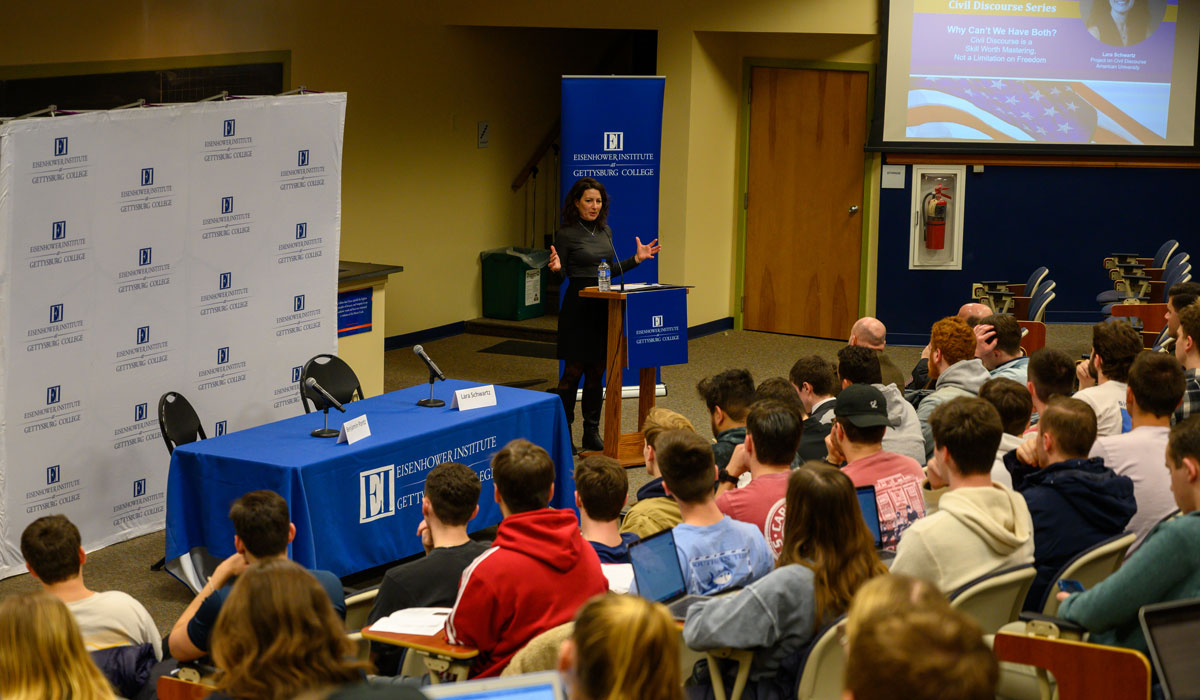 Eisenhower Institute’s Civil Discourse Series begins with Lara Schwartz lecture