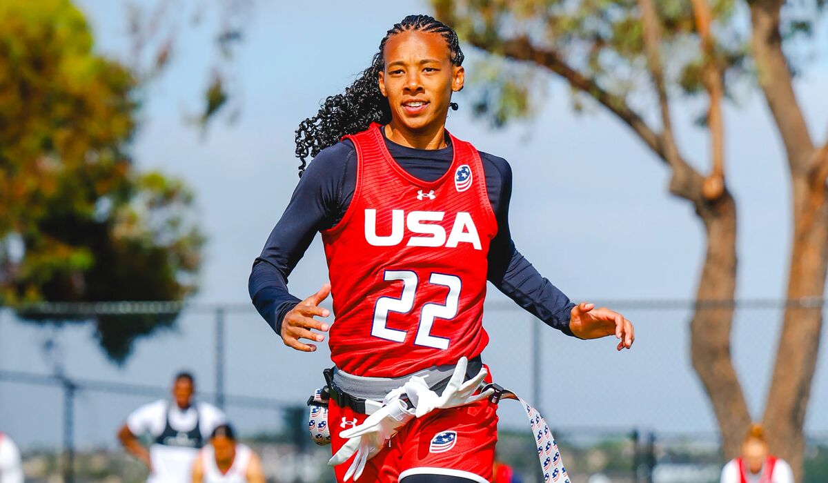Kendra Meredith ’18 competes for Team USA on flag football’s world stage