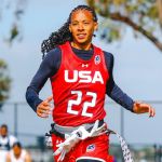 Kendra Meredith ’18 competes for Team USA on flag football’s world stage