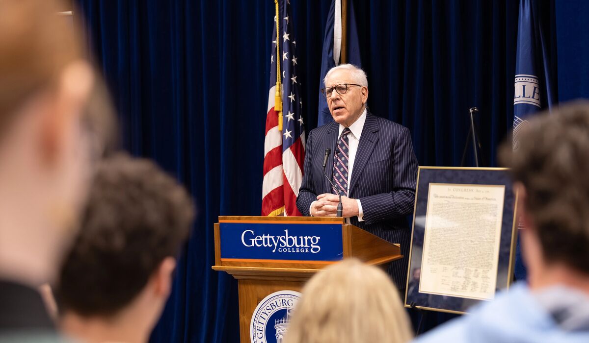 Philanthropist, Orioles owner David Rubenstein inspires students at Blavatt Lecture