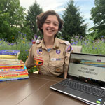 Lyndsey Nedrow ’23 makes history as Eagle Scout, applies leadership skills on campus