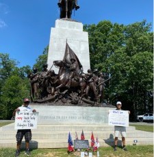 Gettysburg College Faculty Counter Militia Demonstration at Gettysburg NMP