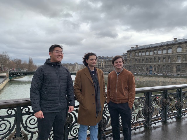 Photo of Eisenhower Institute Undergraduate Fellows in Paris, France.