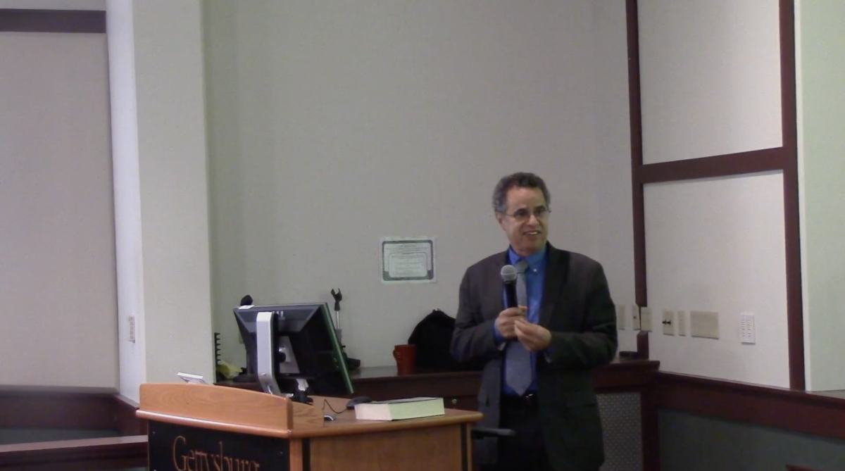 Emilio Betances giving a lecture