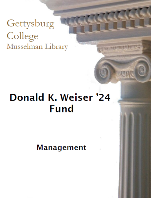 Donald Weiser Fund bookplate